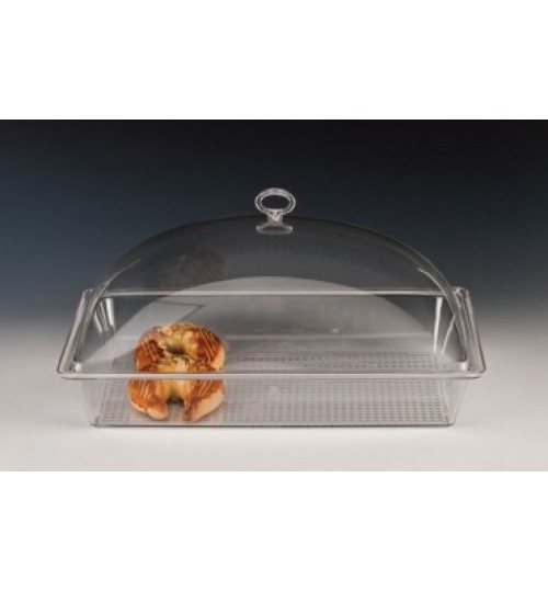 POLYCARBONAT TEPSİLİ MUHAFAZA KABI / DERİN 44 X 28 X H: 18 Cm